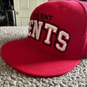 Red Violent Gentleman Hockey Club SnapBack hat. O/S fits most. Never worn.